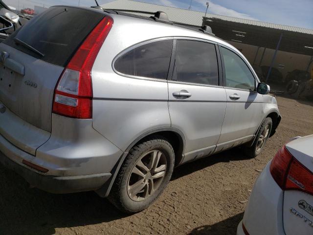 5J6RE4H70BL108518 - 2011 HONDA CR-V EXL SILVER photo 3