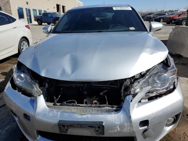 JTHKD5BH1D2170003 - 2013 LEXUS CT 200 SILVER photo 5