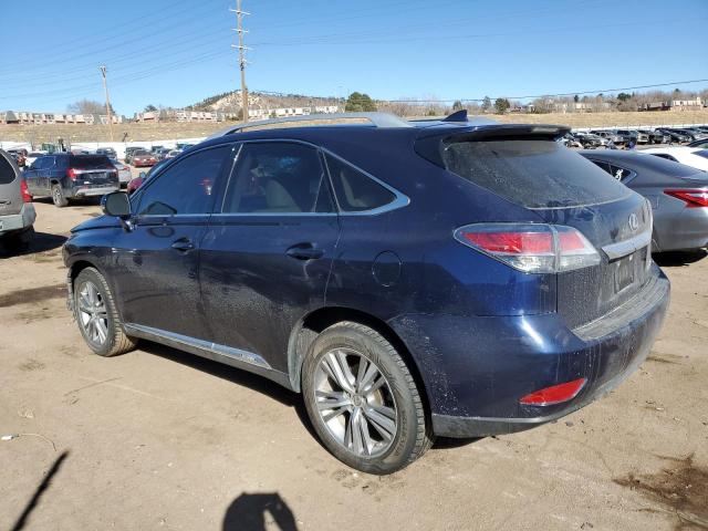 2T2BC1BA5FC002168 - 2015 LEXUS RX 450H BLUE photo 2