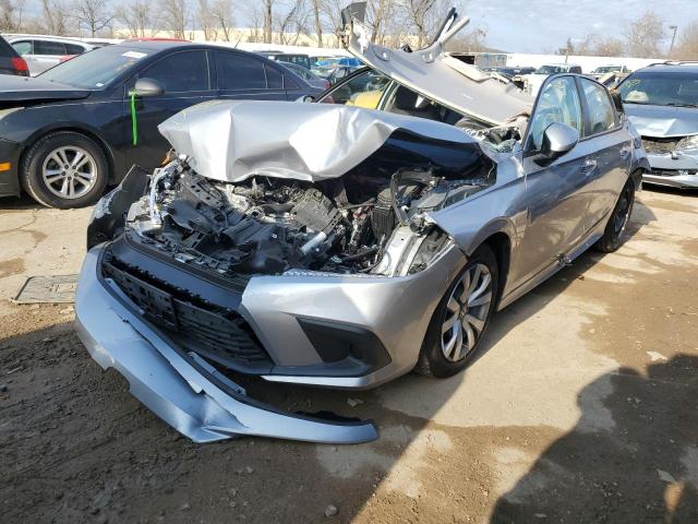 2HGFE2F28PH566611 - 2023 HONDA CIVIC LX SILVER photo 1