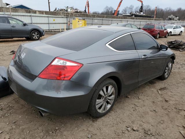 1HGCS12869A022075 - 2009 HONDA ACCORD EXL GRAY photo 3