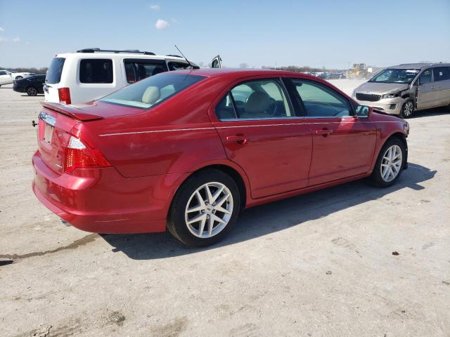 3FAHP0JGXBR119595 - 2011 FORD FUSION SEL RED photo 3