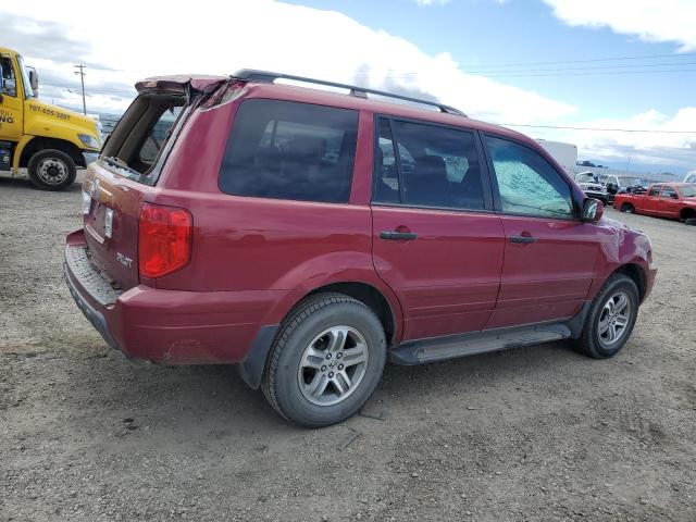 5FNYF185X5B045821 - 2005 HONDA PILOT EXL BURGUNDY photo 3