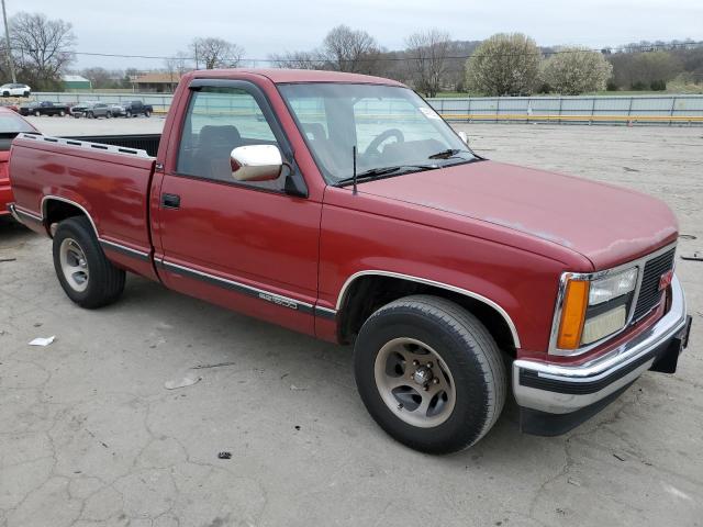 1GTDC14K1NZ504618 - 1992 GMC SIERRA C1500 RED photo 4