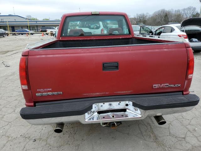 1GTDC14K1NZ504618 - 1992 GMC SIERRA C1500 RED photo 6