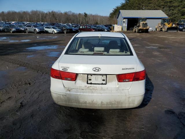 5NPET46C69H441640 - 2009 HYUNDAI SONATA GLS WHITE photo 6