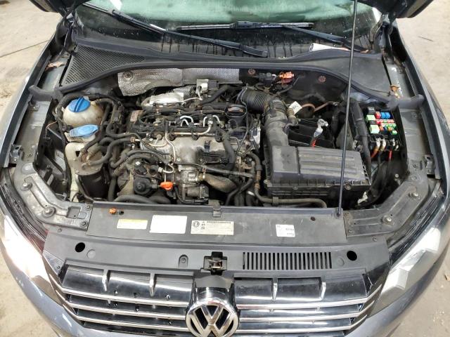 1VWBN7A39DC051347 - 2013 VOLKSWAGEN PASSAT SE GRAY photo 11