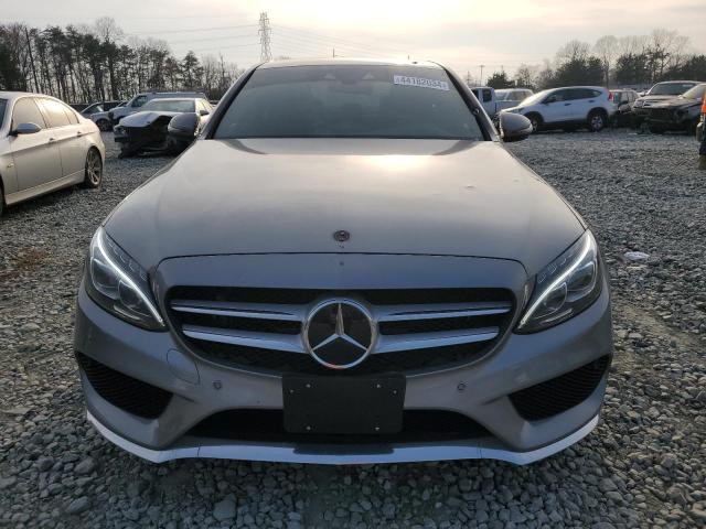 55SWF4KB5GU111328 - 2016 MERCEDES-BENZ C 300 4MATIC GRAY photo 5