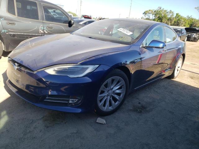 5YJSA1E16HF193605 - 2017 TESLA MODEL S Կապույտ լուսանկար 1