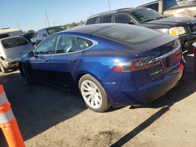 5YJSA1E16HF193605 - 2017 TESLA MODEL S Կապույտ լուսանկար 2