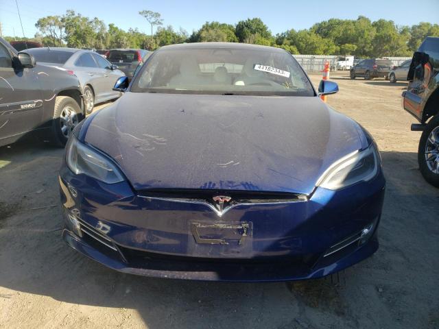 5YJSA1E16HF193605 - 2017 TESLA MODEL S Կապույտ լուսանկար 5