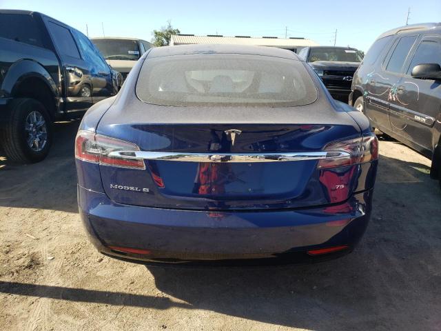 5YJSA1E16HF193605 - 2017 TESLA MODEL S Կապույտ լուսանկար 6