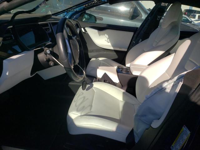5YJSA1E16HF193605 - 2017 TESLA MODEL S Կապույտ լուսանկար 7