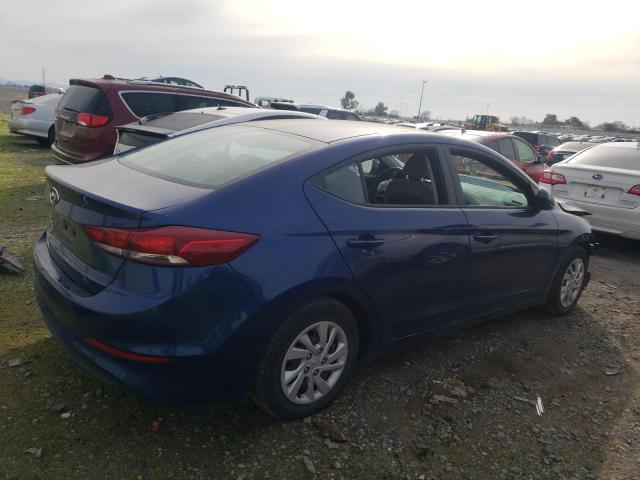 5NPD74LF3JH352319 - 2018 HYUNDAI ELANTRA SE BLUE photo 3