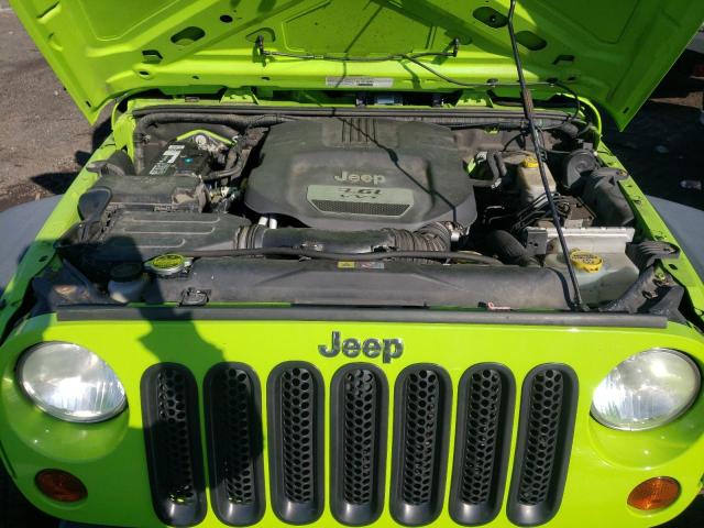 1C4AJWAG6DL516786 - 2013 JEEP WRANGLER SPORT GREEN photo 11