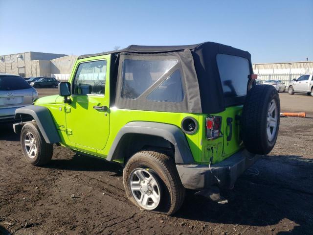 1C4AJWAG6DL516786 - 2013 JEEP WRANGLER SPORT GREEN photo 2