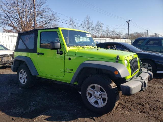 1C4AJWAG6DL516786 - 2013 JEEP WRANGLER SPORT GREEN photo 4