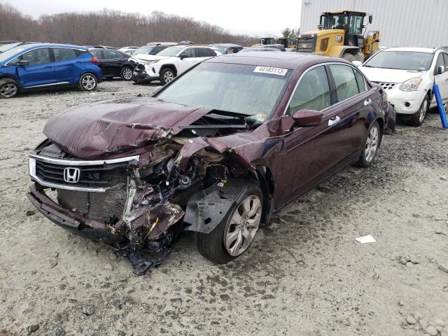 5KBCP3F87AB013226 - 2010 HONDA ACCORD EXL BURGUNDY photo 1