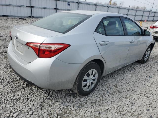 5YFBURHE8KP913440 - 2019 TOYOTA COROLLA L SILVER photo 3