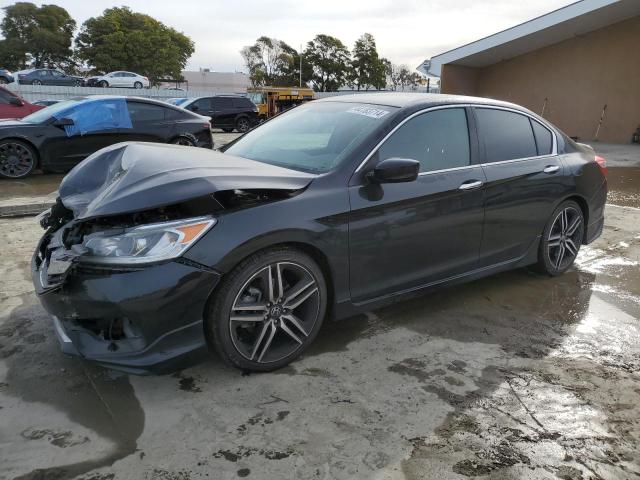 1HGCR2F53GA090509 - 2016 HONDA ACCORD SPORT BLACK photo 1