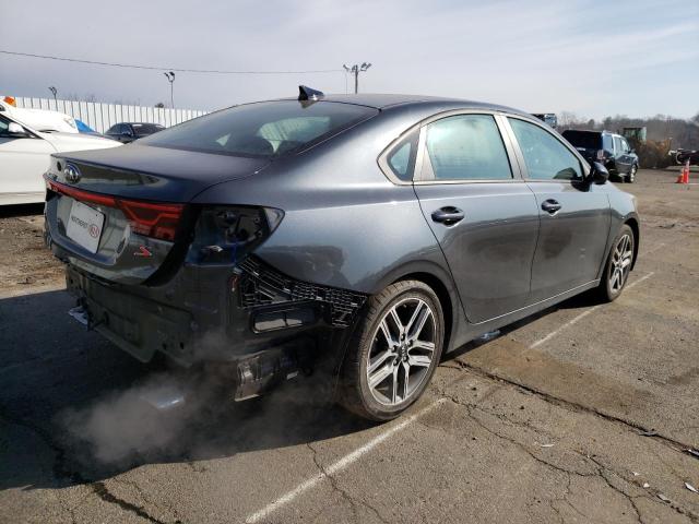 3KPF34AD1KE087637 - 2019 KIA FORTE GT LINE GRAY photo 3