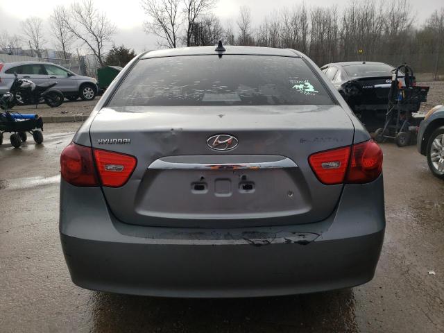 KMHDU4AD0AU138318 - 2010 HYUNDAI ELANTRA BLUE GRAY photo 6