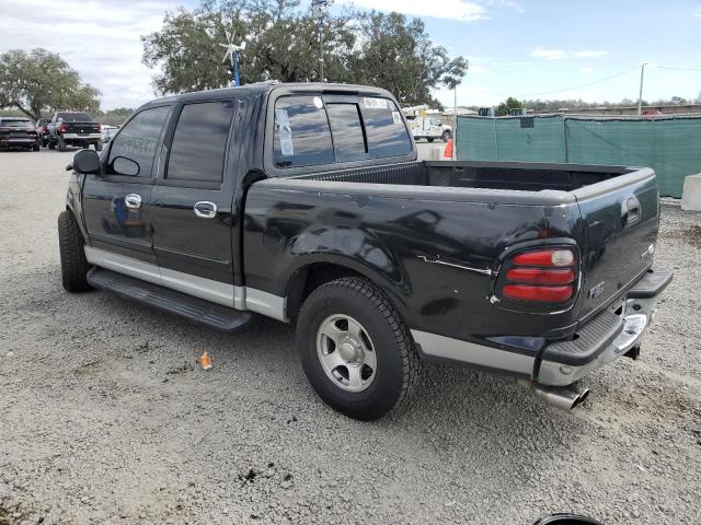 1FTRW07L41KE64307 - 2001 FORD F150 SUPERCREW BLACK photo 2