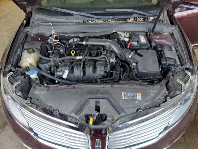 3LN6L2G93DR808605 - 2013 LINCOLN MKZ BURGUNDY photo 11