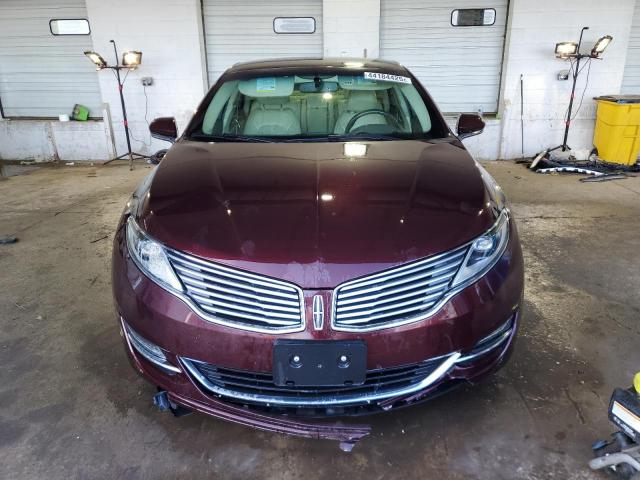 3LN6L2G93DR808605 - 2013 LINCOLN MKZ BURGUNDY photo 5