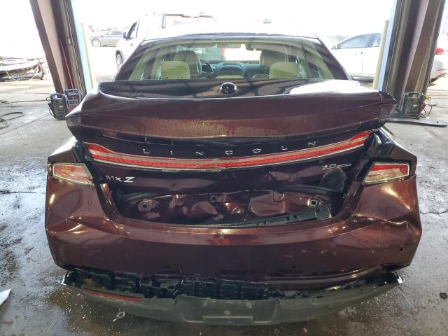 3LN6L2G93DR808605 - 2013 LINCOLN MKZ BURGUNDY photo 6
