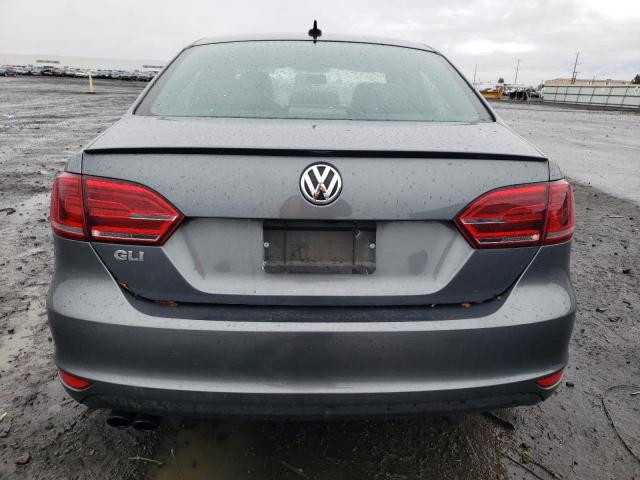 3VW4T7AJ0DM450515 - 2013 VOLKSWAGEN JETTA GLI GRAY photo 6