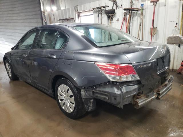 1HGCP2F36AA174688 - 2010 HONDA ACCORD LX GRAY photo 2