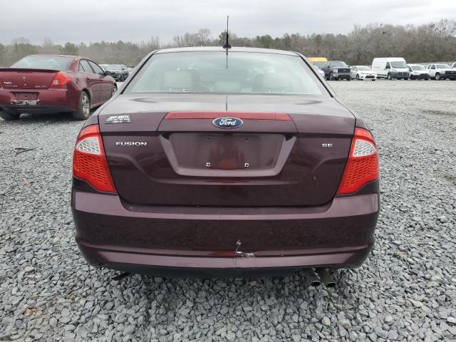 3FAHP0HA2CR406884 - 2012 FORD FUSION SE PURPLE photo 6