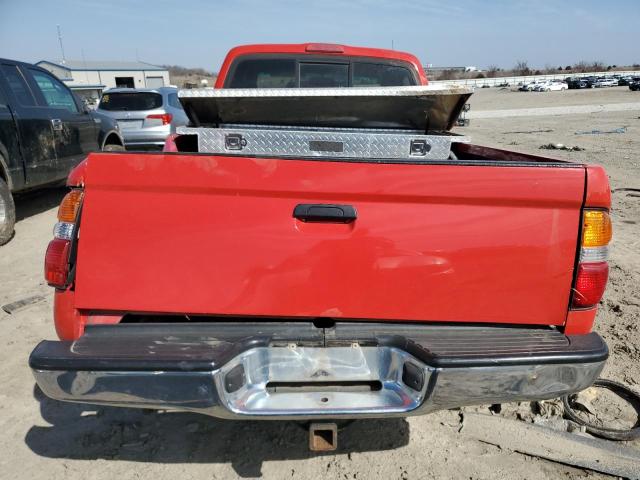 5TEWM72N43Z151752 - 2003 TOYOTA TACOMA XTRACAB RED photo 6