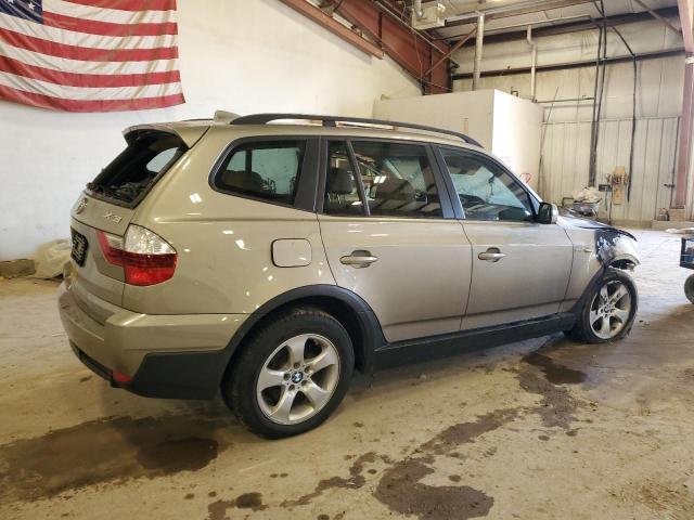 WBXPC93438WJ20993 - 2008 BMW X3 3.0SI BEIGE photo 3