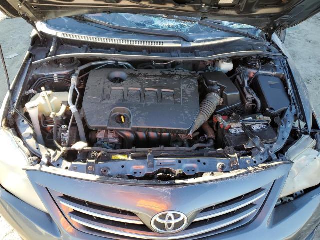 5YFBU4EE0DP172999 - 2013 TOYOTA COROLLA BASE SILVER photo 11