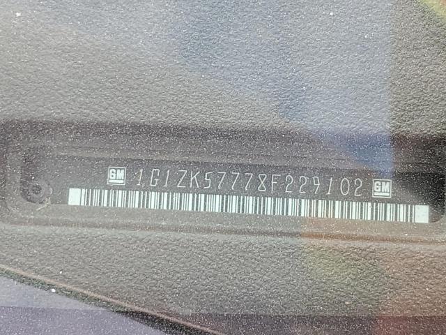 1G1ZK57778F229102 - 2008 CHEVROLET MALIBU LTZ თაფლისფერი ფოტო 12