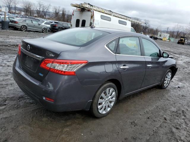 3N1AB7AP0EY294793 - 2014 NISSAN SENTRA S GRAY photo 3