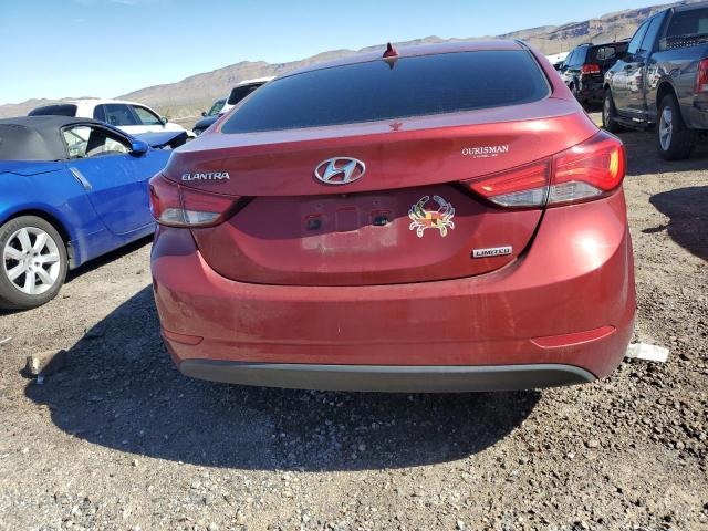 5NPDH4AE4FH583678 - 2015 HYUNDAI ELANTRA SE RED photo 6