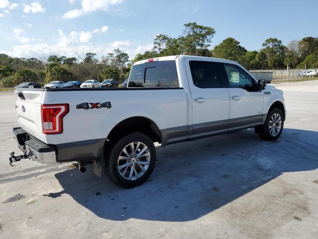 1FTFW1EG2HFC75799 - 2017 FORD F150 SUPERCREW WHITE photo 3