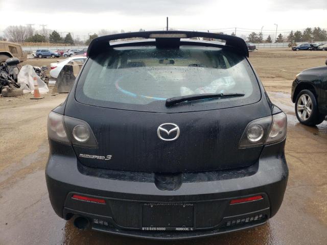 JM1BK34L681867708 - 2008 MAZDA SPEED 3 შავი ფოტო 6