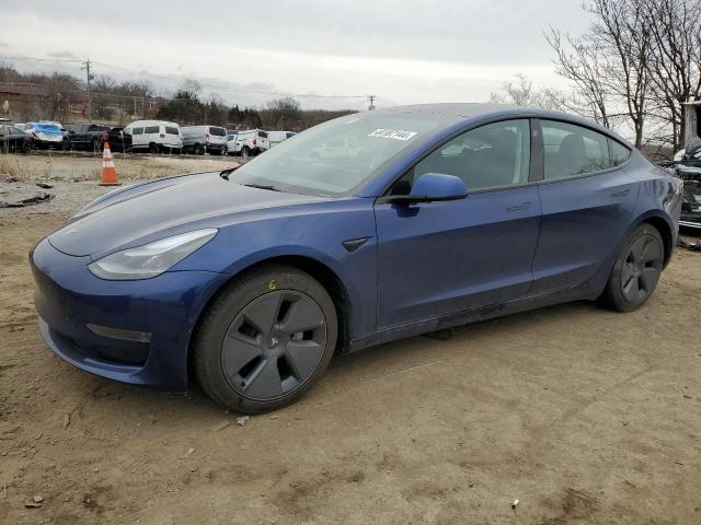 5YJ3E1EA4NF122424 - 2022 TESLA MODEL 3 BLUE photo 1