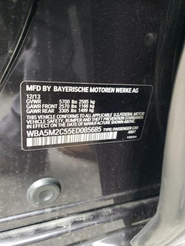 WBA5M2C55ED085685 - 2014 BMW 535 IGT GRAY photo 12