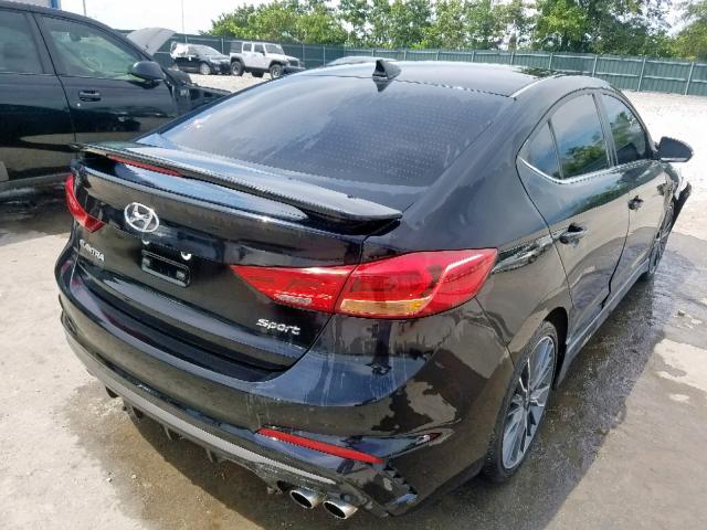 KMHD04LB9JU530334 - 2018 HYUNDAI ELANTRA SPORT  photo 4