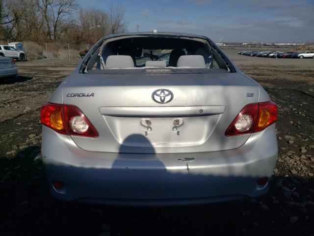 1NXBU4EE6AZ175612 - 2010 TOYOTA COROLLA BASE SILVER photo 6