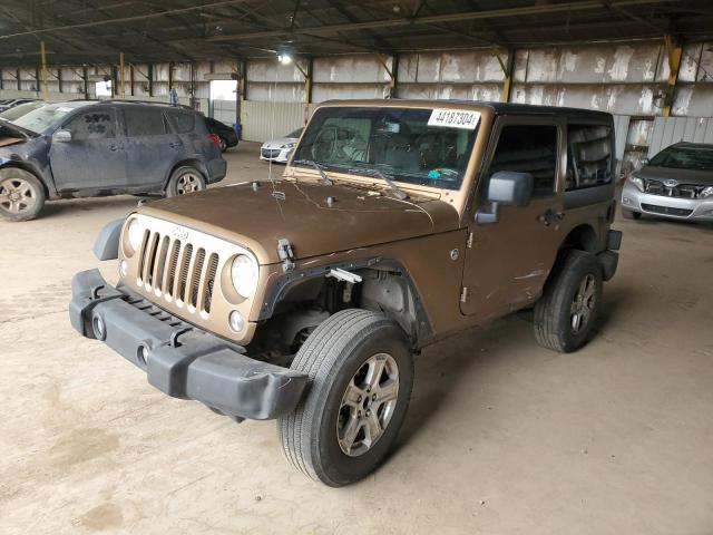 1C4AJWAG0FL613761 - 2015 JEEP WRANGLER SPORT TAN photo 1