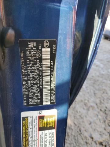 4T1BB3EK7AU125730 - 2010 TOYOTA CAMRY HYBRID BLUE photo 13