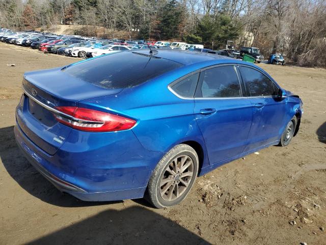 3FA6P0HDXHR289094 - 2017 FORD FUSION SE BLUE photo 3