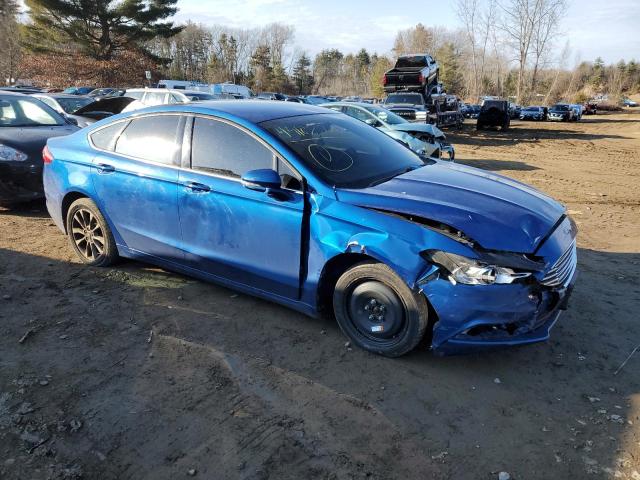 3FA6P0HDXHR289094 - 2017 FORD FUSION SE BLUE photo 4