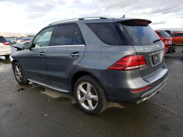 4JGDA5HB1HA845393 - 2017 MERCEDES-BENZ GLE 350 4MATIC GRAY photo 2